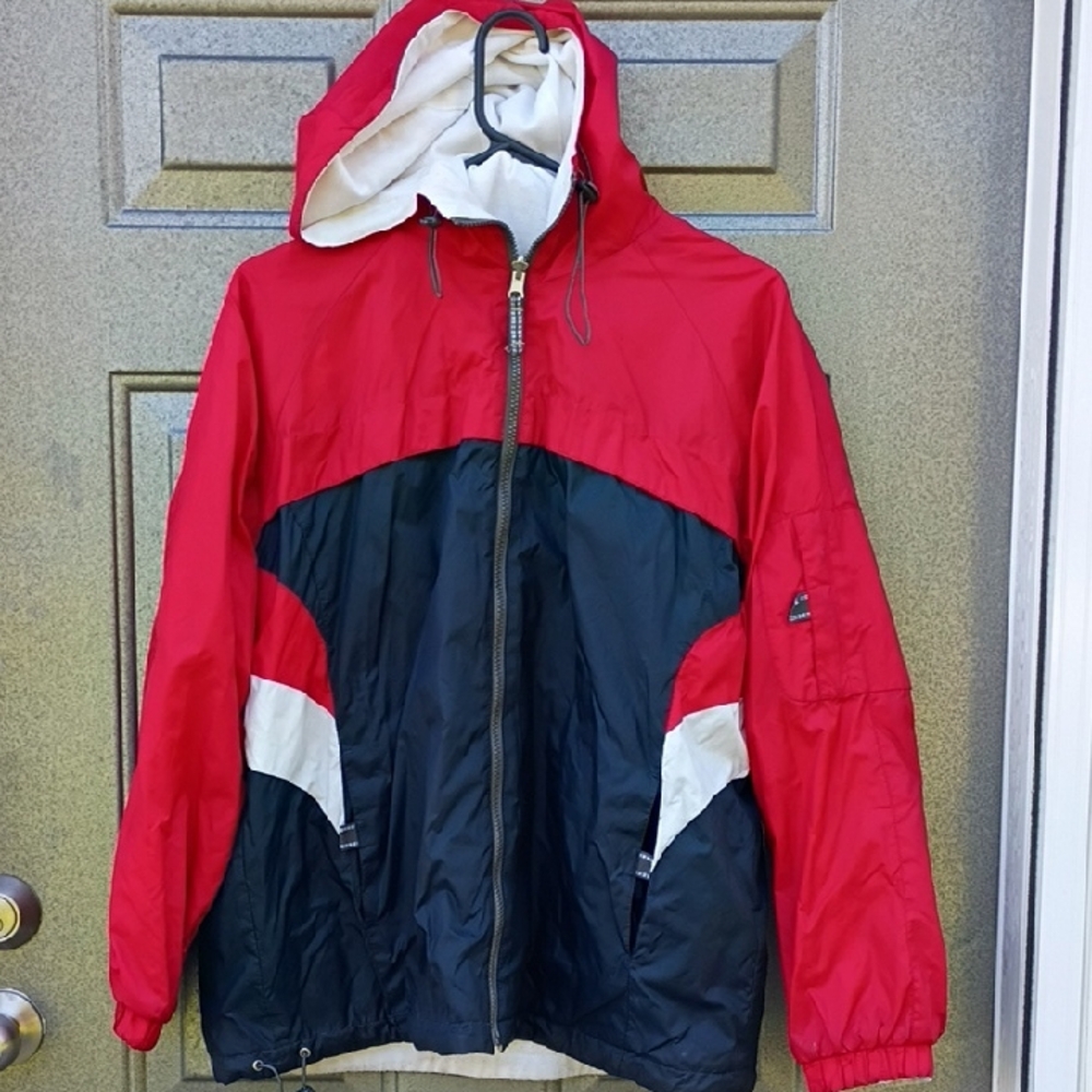 Stylish Red White And Blue Windbreaker for Men